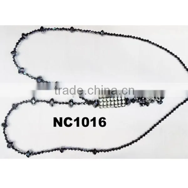 Black Crystal Necklace Crystal Jewelry Wholesale