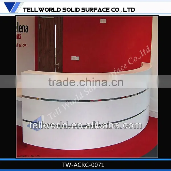 S Shape Bar Counter Grey Color for Lobby photo-4