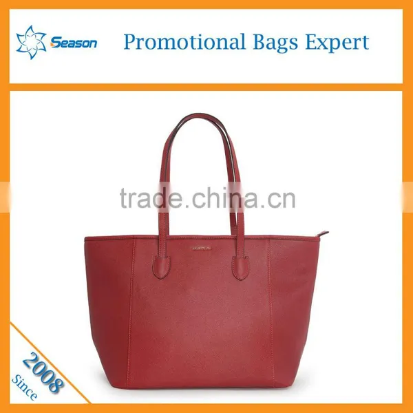 New Stock PU Leather Handbags Shoulder Tote Bag Big Size for Ladies photo-4