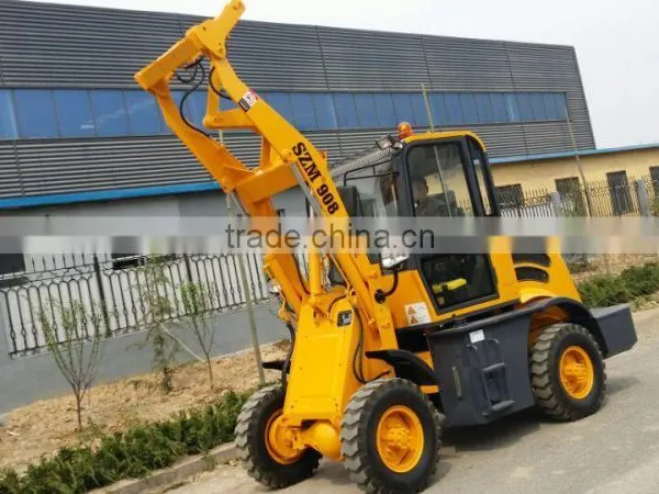 Manufactuer SZM 908 Mini Loader 4WD With CE Mini Wheel Loader photo-3