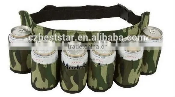Drinker Beer and Soda Can Holster Belt, Pack of 6
