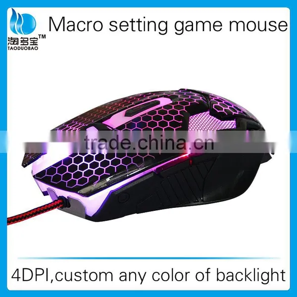 Colorful LED Backlits Gaming Mice Mouse_Macro Setting 3500 DPI Game Mouse photo-5