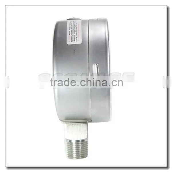 High Quality 4 Inch All Stainless Steel Bourdon Tube Oil Filled Pressure Meter photo-4