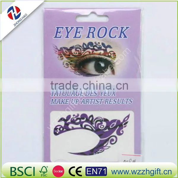 Charming Eye Art Tattoo Temporary Stickers Eye Liner DIY Decorations 6 Designs Chosen photo-5
