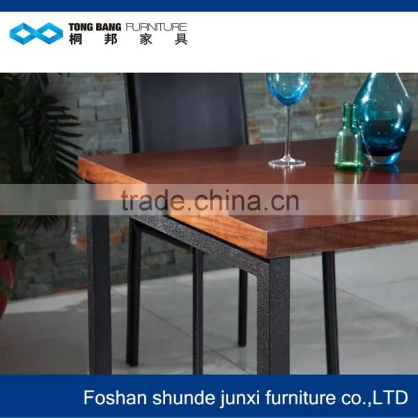 TB German Home Styles Arts & Crafts Black Walnut Wood Dining Table photo-4