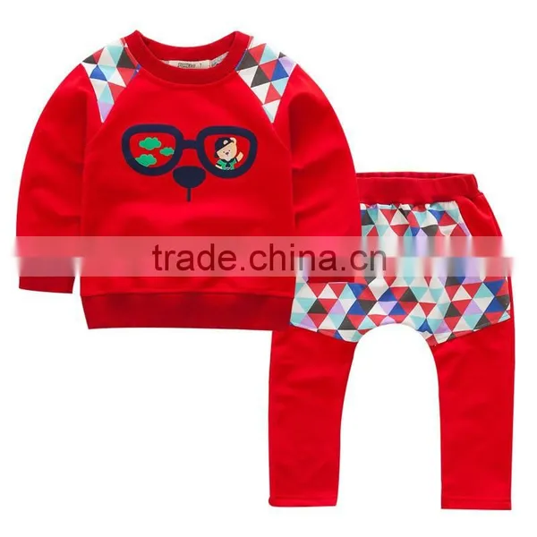 Custom Baby Sweat Suit/Children Autumn Wholesale Kids Sweat Suits photo-3