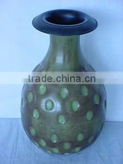 Iron Matki Shape Vase