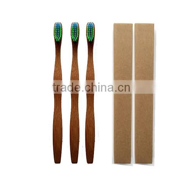 Disposable Travel Wooden Bamboo Toothbrush for Hotel photo-4