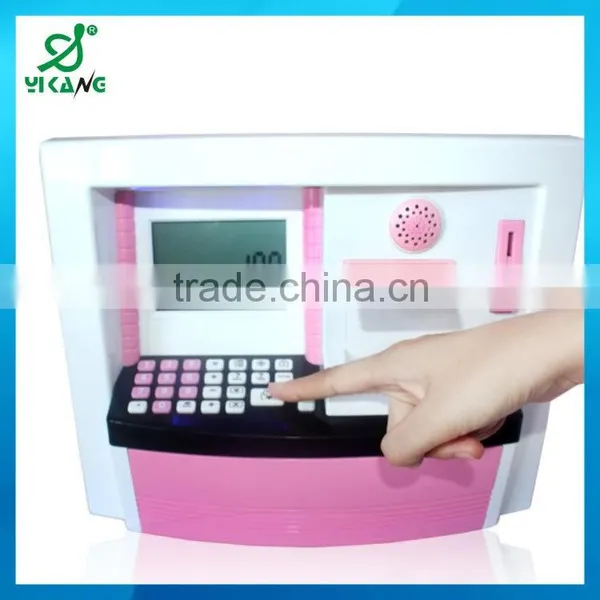 2015 New Product Plastic Lockable ATM Bank Pig Money Box photo-3
