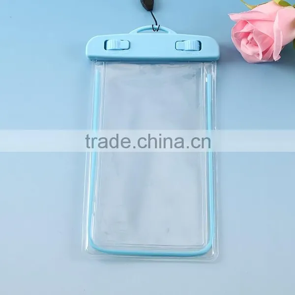 Plastic Pvc Waterproof Bag for Mobile Phone With String / Waterproof Beach Bag With Zipper photo-5