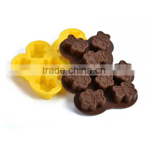 Gummy Silicone Ice Cube Tray Mini Bears Molds for Chocolate photo-3
