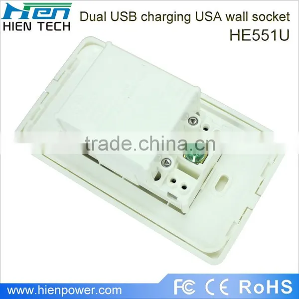 Socket Internal Wiring 15A Tripolar US Standard Wall Outlet, ETL Approval photo-3
