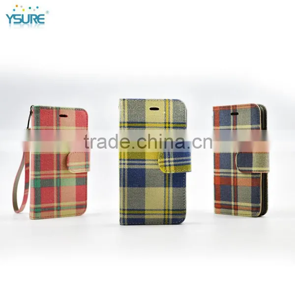 2015 New Trendy Lovely Stripe Pattern Denim Leather Case For Google Nexus 5 With Card Slots and PVC ID Slot photo-5