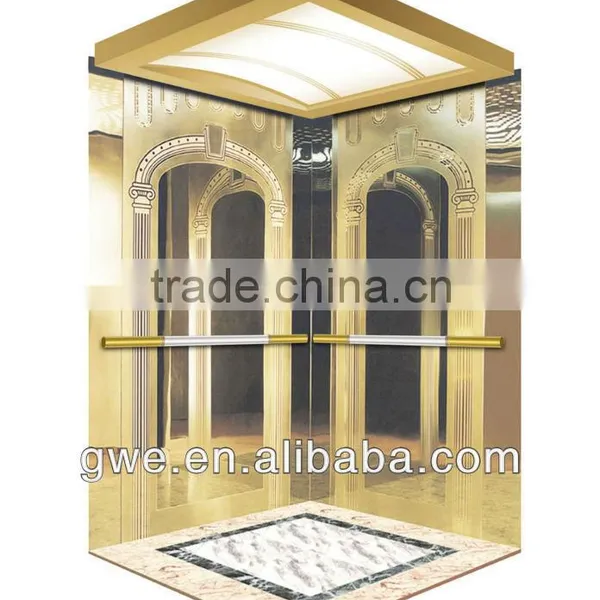 Stainless Steel Hailine Finish Lift Elevator Car photo-2