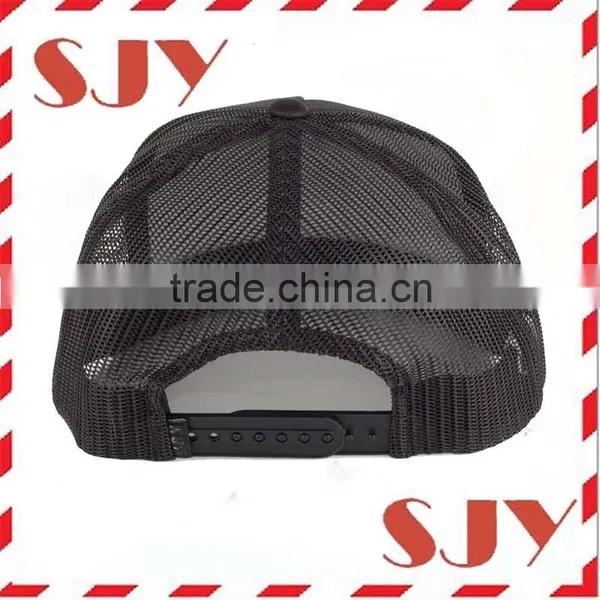 Flat Brim Custom Embroidery Mesh Trucker Cap photo-4