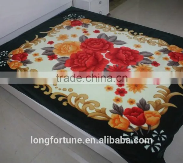 Manufactory Walmart China Home Textile Stock 100% Woven Acrylic Blanket photo-2