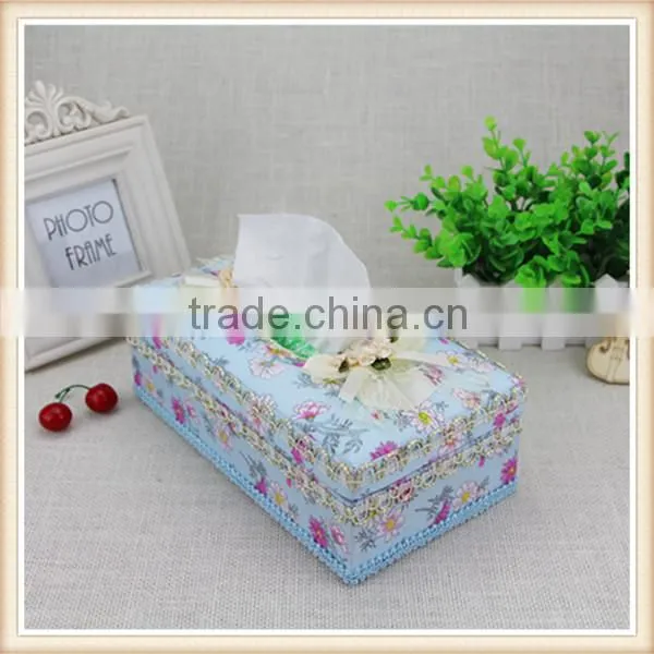 Flowers Fabric Design Creative Tissue Boxes photo-2