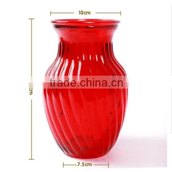 Glass Flower Vase With Different Spraying Colors photo-3