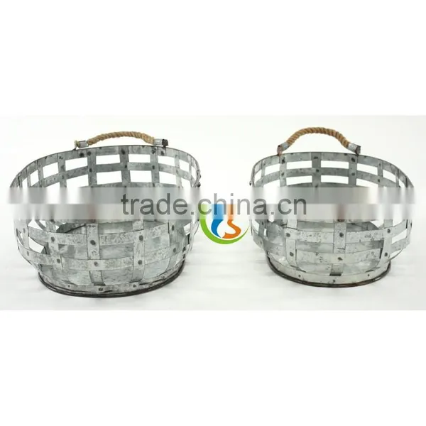 Hot Sale 2 Piece Set Metal Basket photo-2