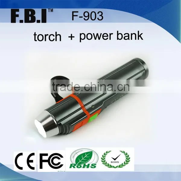 Rechargeable Led Super Power Usb Flashlight Torch Light Portable Power Bank