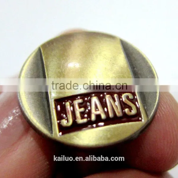 Brush Brass Color Jeans Button for Man Jeans photo-5