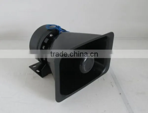 Black Police 12V Powerful Aluminum Speaker Horn photo-5
