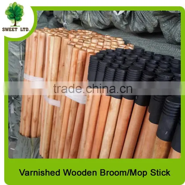 2.2*120cm Varnished Wooden Brush Handle With Plastic Cap From China Supplier photo-6