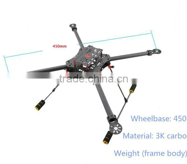 Professional 450mm Carbon Fiber Frame for 4-rotors RC Quadcopter Frame Bod/FPV Quad Copter Frame With 45mm Quadcopter Body Shell photo-2