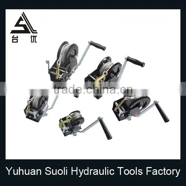 Manufacturing 1200lbs Galvanized Mechanical Lifting Winch With Wire Rope photo-3