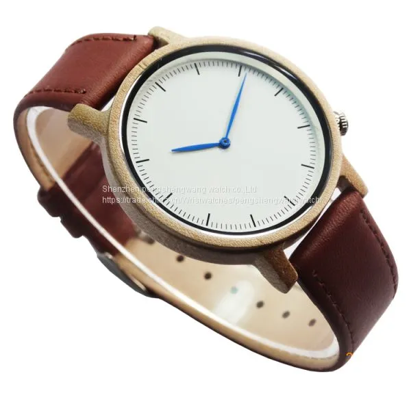 2017 New Design Red Sandal Wood and Maple Wood Ladies Watch photo-3