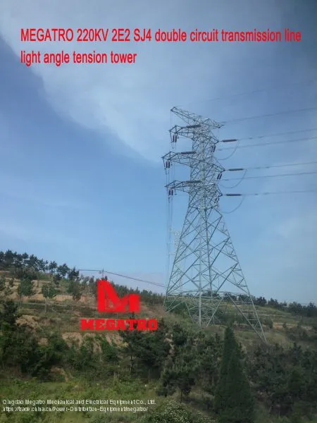 MEGATRO 220KV 2E2 SJ4 Double Circuit Transmission Line Light Angle Tension Tower photo-2