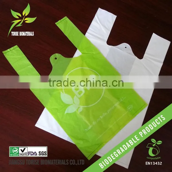 BSCI Certified Factory/100% Biodegradable Compostable Checkout Bags With Custom Printing photo-2