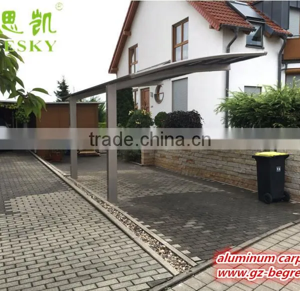 Easy to Assemble Outdoor Aluminum Double Side Cantilever Carport With Polycarbonate Sheet photo-2