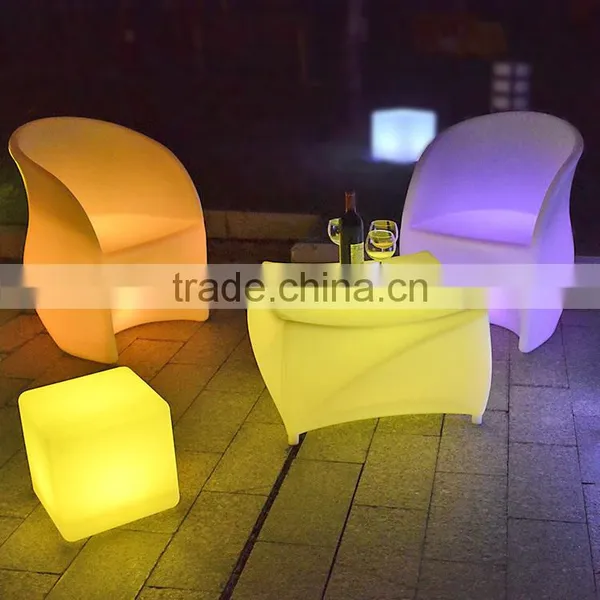 16 Colors Changing IR Remote Control Outdoor Led Cube Portable Led Glow Cube Furniture photo-3