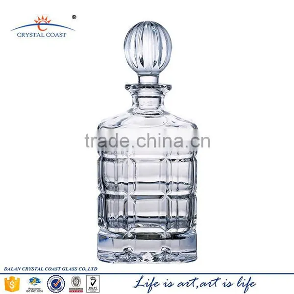 750ml Large Square Glass Liquor Bottles Sale;liquor Display Bottles photo-2