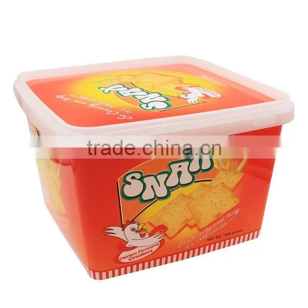 3.5L IML Plastic Cookie Box /Biscuit Container,Certificate Pet Food Containers photo-2