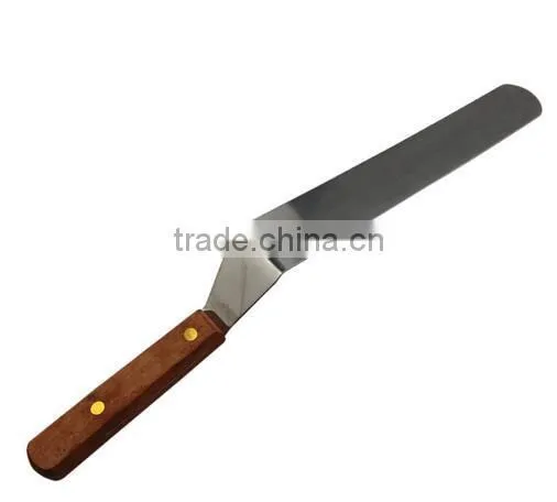 CY196 Hot Sale 10'' Wood Handle Staniless Steel Bread Knife Butter Knife photo-2