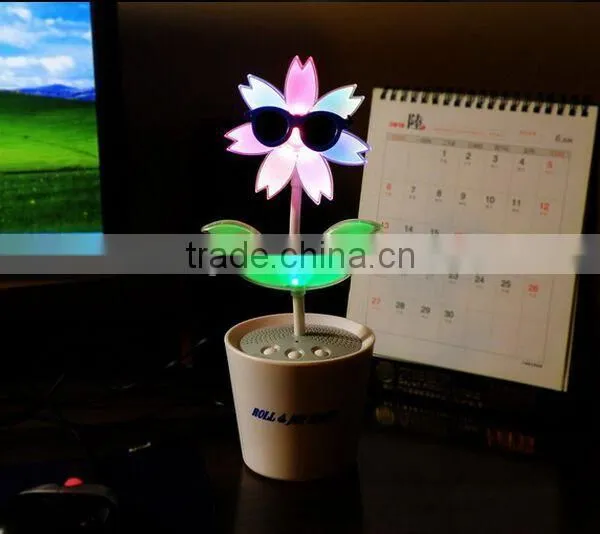 Electric Lightening Dancing Flower Speaker Smart Music Flower Color Changeable Dancing Flower Speaker photo-2