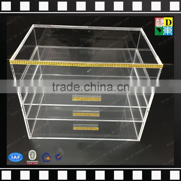 2016 HIGH TRANSPARENT ACRYLIC MAKEUP ORGANIZER 4 COMPARTMENTS WITH LIPSTICK HOLDER photo-4