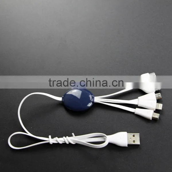 Logo 4 in 1 Charging & Sync Cable for IPhone 6, 6 Plus, 5/5S/5C, 4/4S, IPad 4, Mini, Air, Samsung for Brand Promotion photo-2