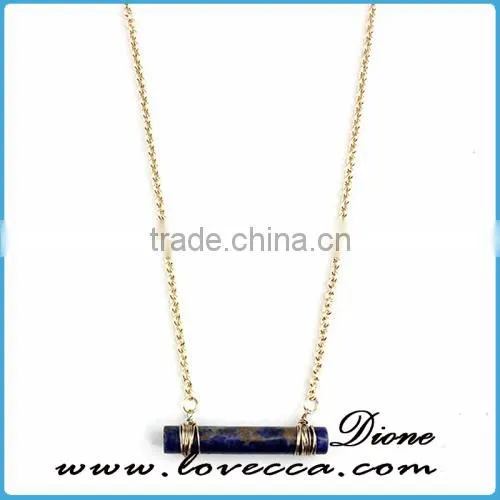 Gift for Girl Fashion Sweater Necklace Natrual Crystal Gemstone Necklace photo-2