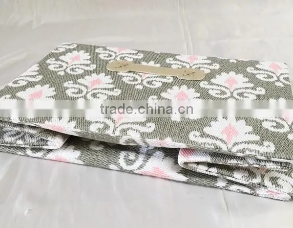 Household Decorative Foldable Paper Cloth Basket With Handle photo-3
