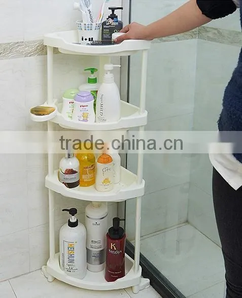 Plastic 3 or 4 Layers Bathrooms Tripod Shelf photo-2