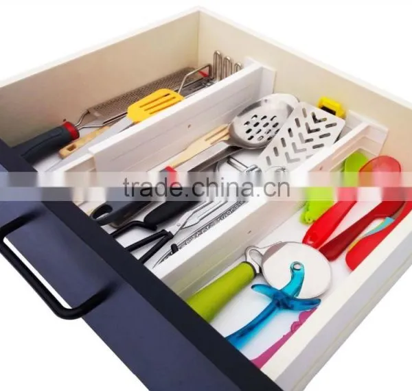 Spring-Loaded Expandable Divider Adjustable Drawer Divider photo-3
