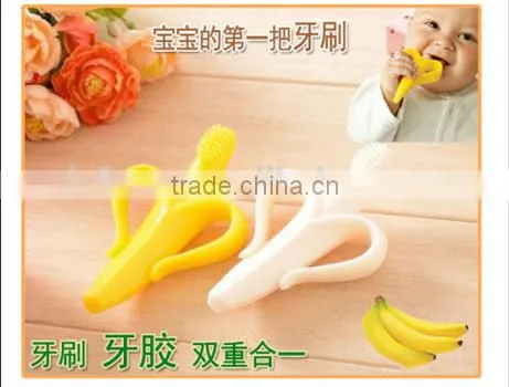 Molar Rod,Banana Toothbrush,Baby Silicone Banana Tooth Gum photo-2
