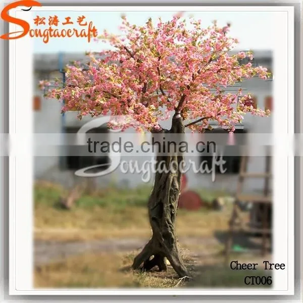 Nice Quality Large Outdoor Silk Light Pink Artitificial Cherry Blossom Trees photo-3