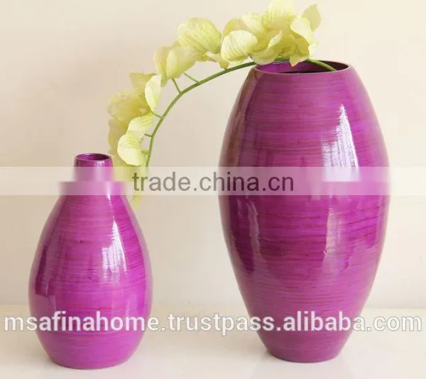 Colored Lacquer Decorative Flower Vase photo-3