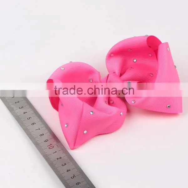 Promotion Seasonal Women Large Rhinestone Jojo Siwa Hair Bow With Clips photo-4