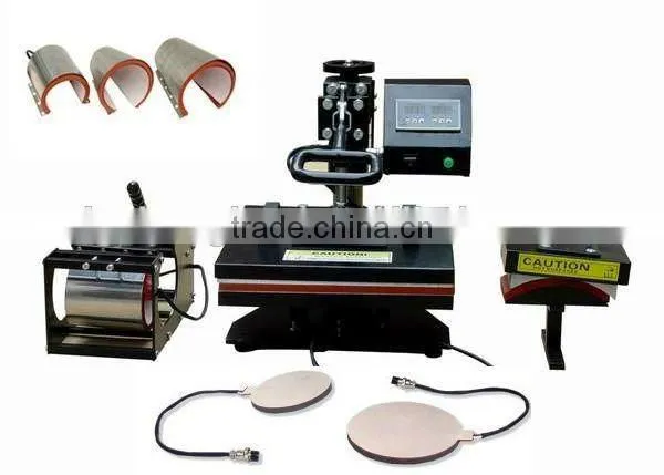 8 In 1 Combo Plate Mug Cap T-Shirt Heat Transfer Machine Sublimation Machine photo-2