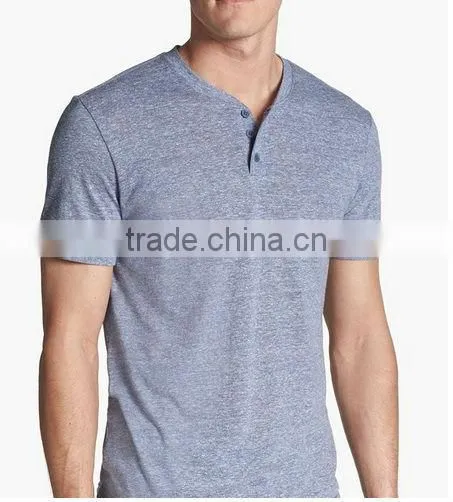 First Choice Good Quality High Fashion Henley T Shirt OEM Manufacture Design From VietNam